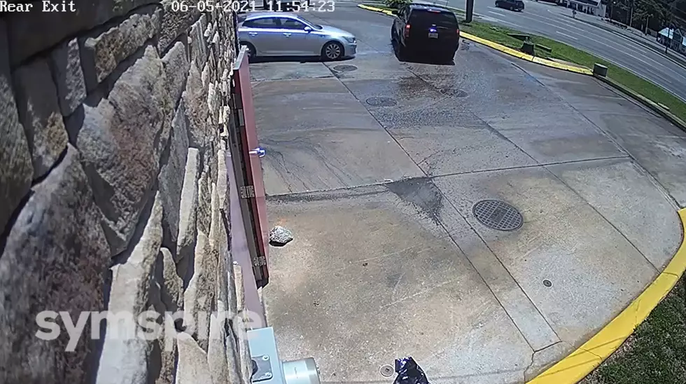 Watch a Distracted Driver Strike Big D While in His Police Cruiser